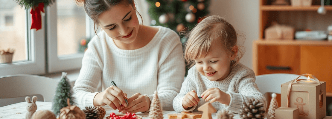 Mit Kindern für Weihnachten basteln