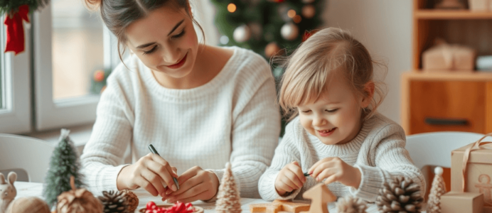 Mit Kindern für Weihnachten basteln